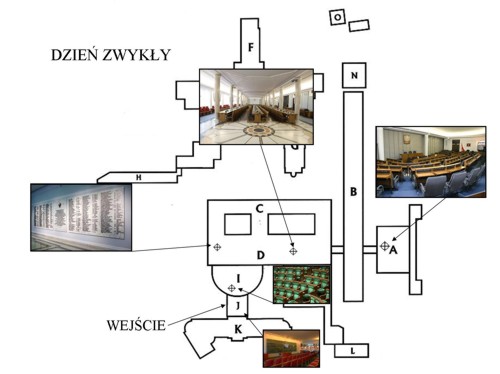 Plan zwiedzania (bez posiedzenia)